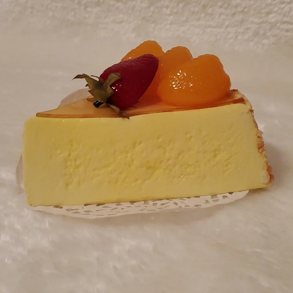 Faux Cheesecake slice for display